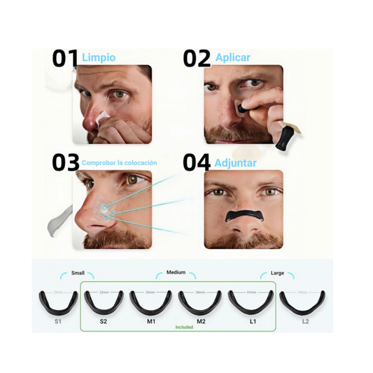 Dilatador Nasal Magnético Antirronquidos